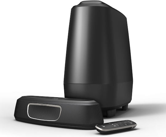 Polk Audio MagniFi Mini Soundbar 5.1 Bluetooth, HDMI și Wi-Fi 150W cu Telecomanda Negru