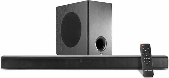 Audizio SB90 Soundbar 2.1 Bluetooth und HDMI 150W mit kabellosem Subwoofer und Fernbedienung Schwarz