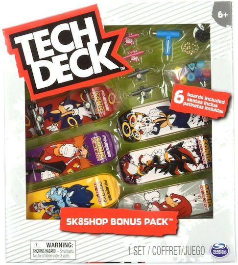 Spin Master Sk8 Shop Bonus Pack TechDeck για 6+ Ετών (Διάφορα Σχέδια)