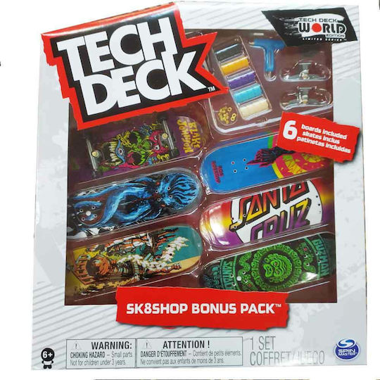 Spin Master Sk8 Shop Bonus Pack TechDeck για 6+ Ετών (Διάφορα Σχέδια)