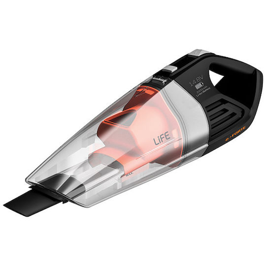 Life e-FORTE Επαναφορτιζόμενο Σκουπάκι Χειρός 14.8V Μαύρο