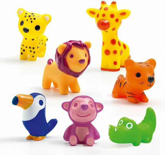 Djeco Jungle Animals For 1.5+ Years 9cm (Miscellaneous Designs)