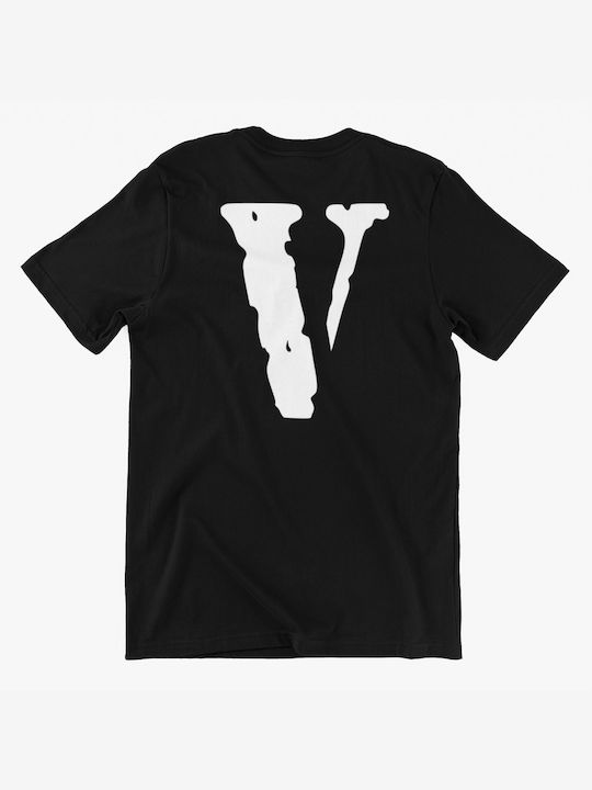 Pop Smoke V Tricou Negru