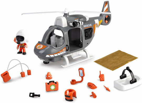 Giochi Preziosi Pinypon Rescue Helicopter & Figure For 4+ Years 7cm