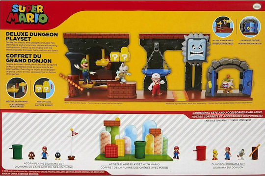 Jakks Pacific Super Mario Deluxe Dungeon Playset για 3+ Ετών (Διάφορα Σχέδια)