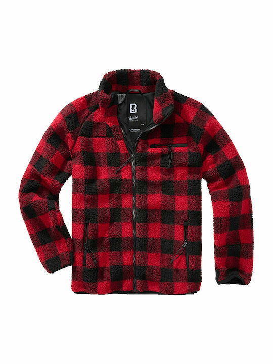 Herren Fleecejacke Rot