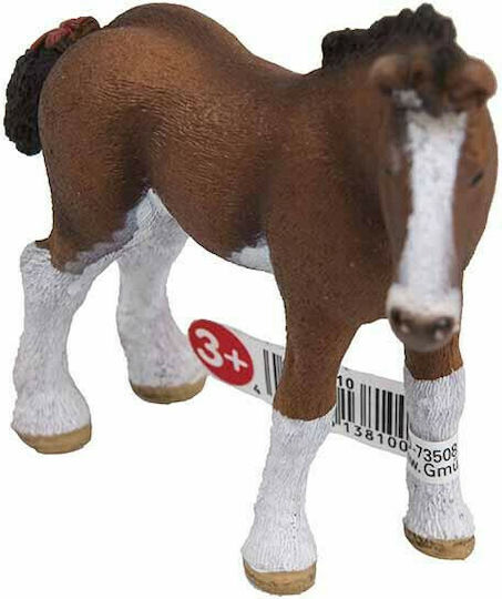 Schleich-S Miniaturspielzeug Farm Life Clydesdale Foal für 3+ Jahre