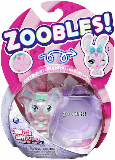 Spin Master Miniature Toy Zoobles Bunny for 5+ Years Old