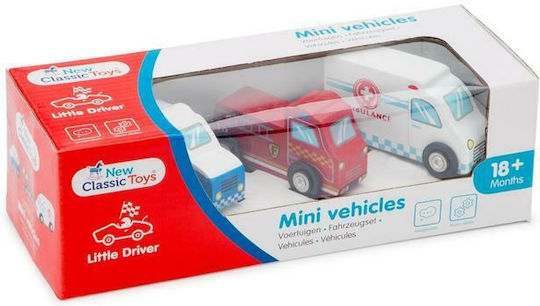 New Classic Toys Άμεση Επέμβαση Σετ Αυτοκινητάκια για 2+ Ετών