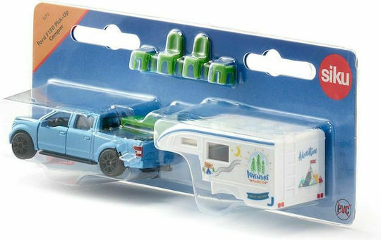 Siku Ford F150 Pickup Truck with Detachable Caravan Toy Car Scale 1:87 for 3+ Years