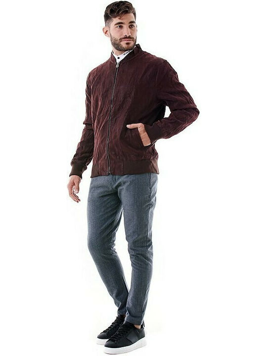 Toledo Jacke aus Kunstleder Burgundisch