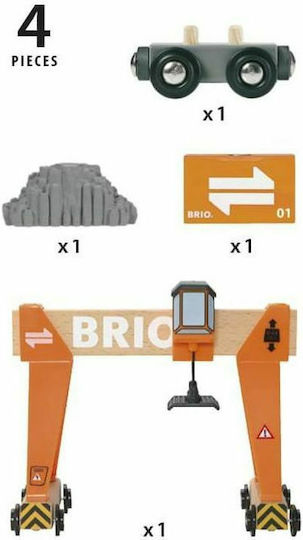 Brio Toys Gantry Crane Aus Holz Für 3 Plus Jahre 4Stück