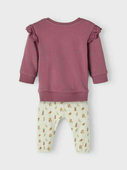 Name It Kinder Set mit Leggings Winter 3Stück Rosa