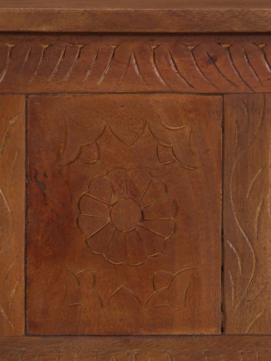 vidaXL Wooden Decorative Trunk Coffee 110x30x40cm