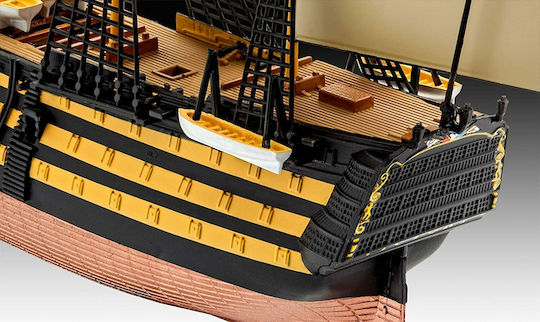 Revell HMS Victory Modeling Figure Ship 45 Pieces in Scale 1:450 with Glue and Paints 22.4x15.1x5cm.