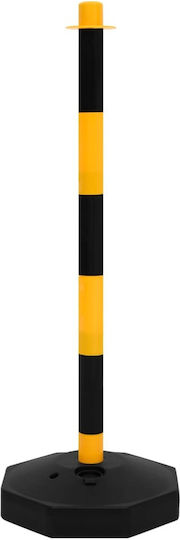 vidaXL Plastic Traffic Column Signage in Yellow Colour 28x28cm