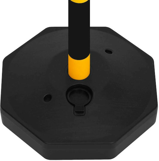 vidaXL Plastic Traffic Column Signage in Yellow Colour 28x28cm