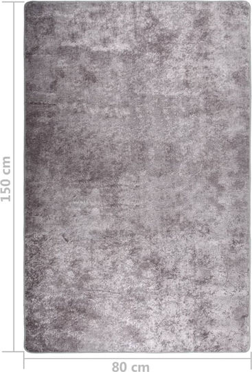 vidaXL Αντιολισθητικό Χαλί Διάδρομος Γκρι 80x150cm