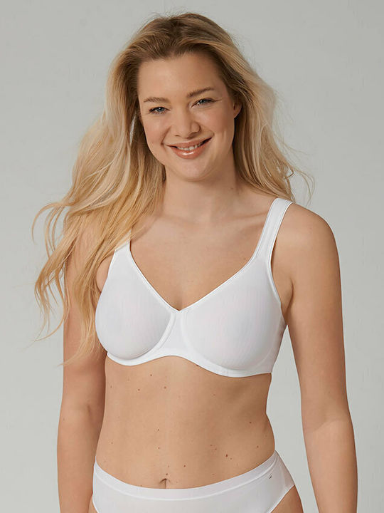 Modern Soft Bra without Padding Underwire White