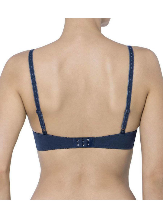 Amourette 300 W X Navy Μπλε Σουτιέν χωρίς Ενίσχυση με Μπανέλες