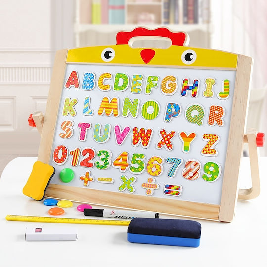 Hakko Hakko Magnetische Tafel Alphabet und Zahlen Boden Tafel Beidseitig 34x39x39cm