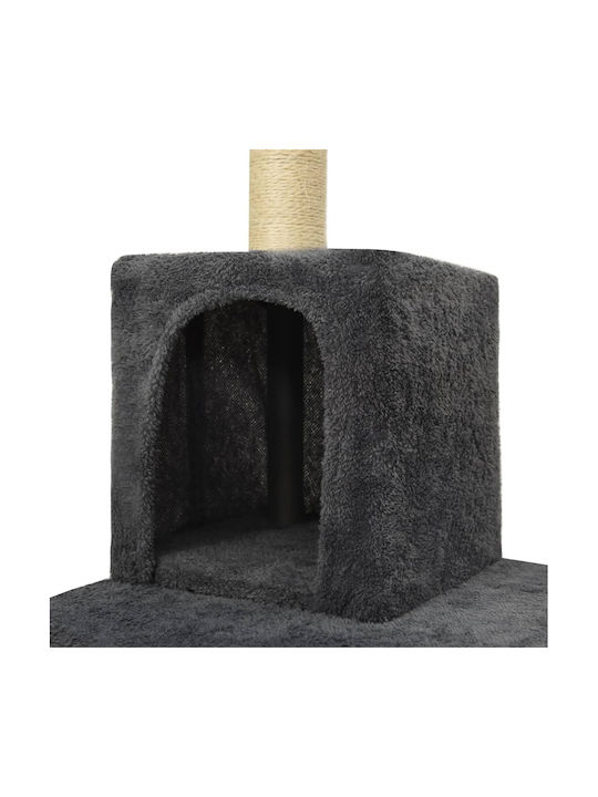 vidaXL Cat Scratching Post Cat Trees Gray 66x41x119cm.