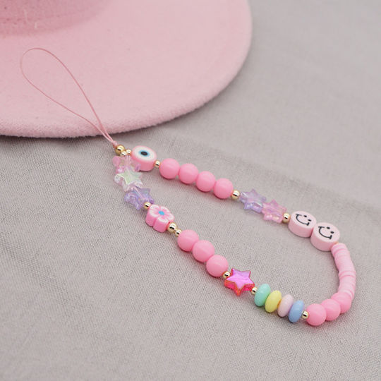 Pink Smile Каишка за китката за Мобилни Телефони Розов 150535 JWC05