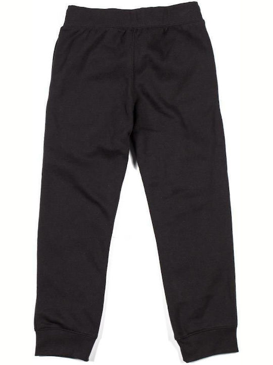 Kids Sweatpants Black Rib Cuff