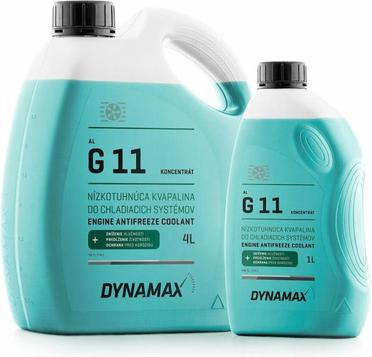 Dynamax AL Сгъстен Автомобилен Антифриз Течност Радиатор G11 -73°C Син Цвят 4л