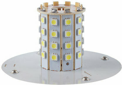 AMiO Φάρος Αυτοκινήτου LED 12 / 24V Αδιάβροχος 4cm με Πορτοκαλί Φωτισμό