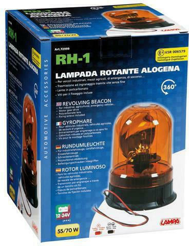 Lampa Auto-Leuchtturm 12 / 24V 13cm mit Orange Beleuchtung