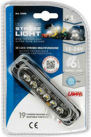 Lampa Auto-Signalleiste LED 12 / 24V Wasserdicht 11.3cm mit Weiß Beleuchtung