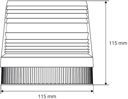 AMiO LED 24V 11.5cm - Πορτοκαλί