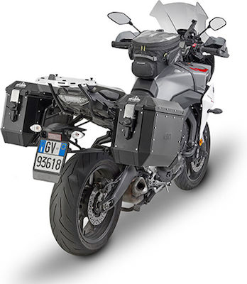 Givi Alaska Trekker Monocheie Set de Genti Laterale pentru Motociclete Aluminiu 36lt in Negru culoare