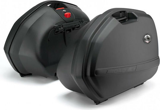 Kappa Moto K33N Monokey Motorcycle Hard Side Case Set 33lt in Black Colour
