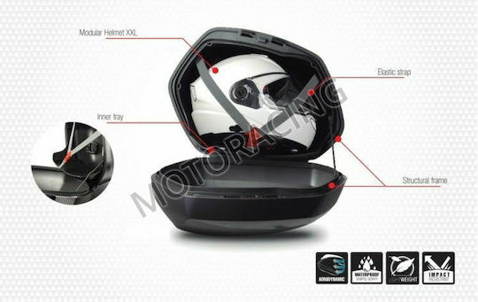 Shad SH36 Σετ Πλαϊνές Βαλίτσες Μοτοσυκλέτας 36lt σε Μαύρο Χρώμα