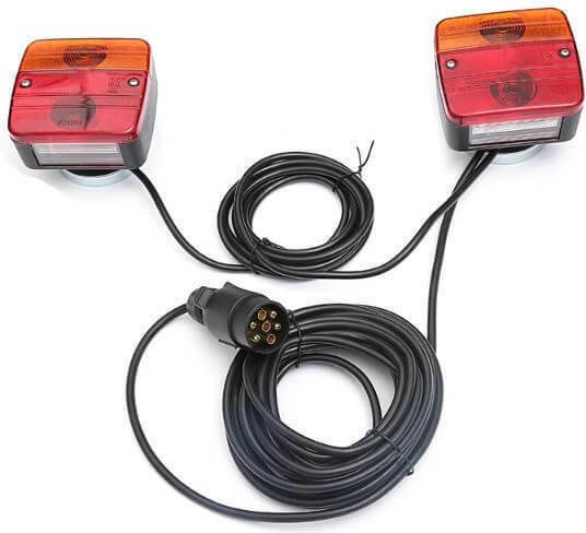 Car Towing & Trailer Light Set Waterproof with Magnet 12/24V 2pcs