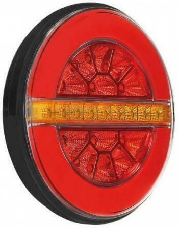 Lampa Φως Τρέιλερ LED Dynamic O-Led με Βίδες 12 / 24V 1τμχ
