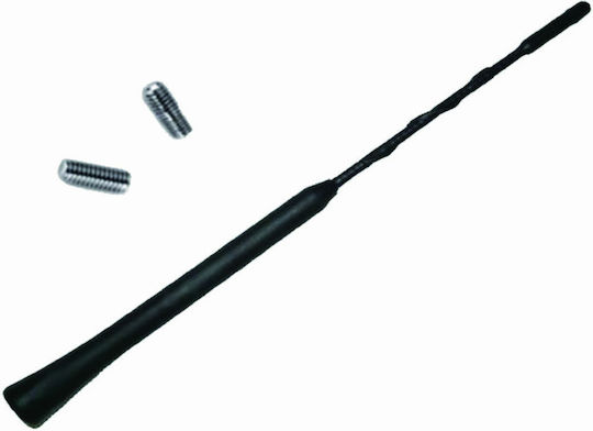 Cartech Car Antenna Roof Flex 1 Threaded 26cm in Black Color