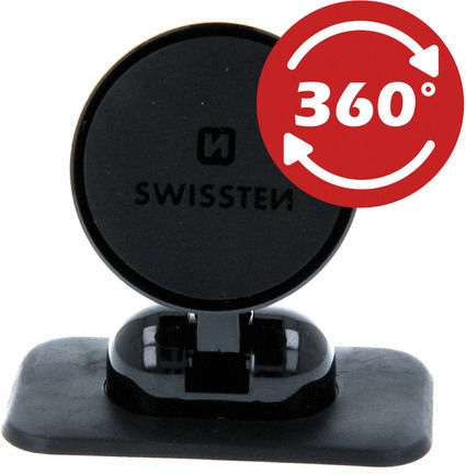 Swissten S-GRIP DASHBOARD DM6 Suport Auto pentru Telefon cu magnet Neagră