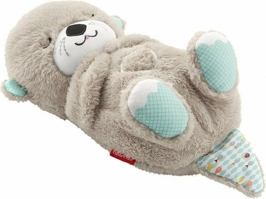 Fisher Price Sleep Toy Otter with Breathing Movement made of Fabric with Music for 0++ Months