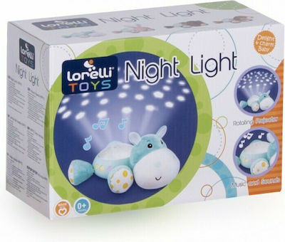 Lorelli Schlafspielzeug Night Light Penguin aus Stoff mit Licht und Geräuschen für 0++ Monate