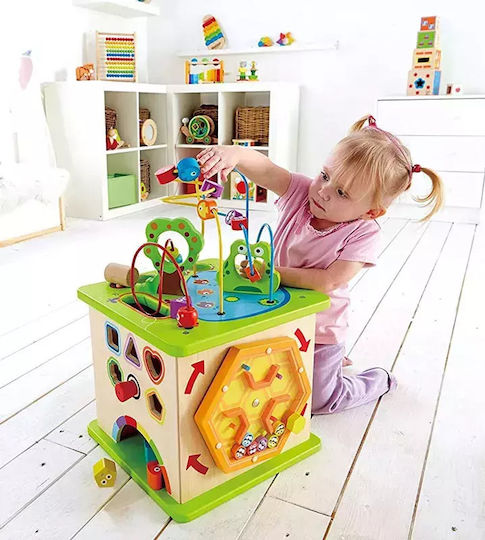 Hape Activity Cube Country Critters Play Cube made of Wood with Sounds for 12++ Months