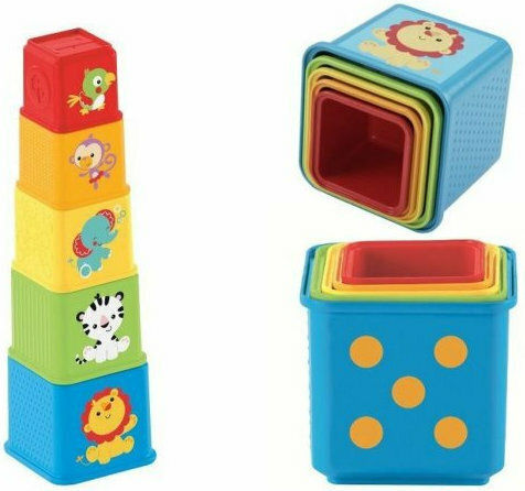 Fisher Price Παιχνίδι Στοίβαξης Stack & Explore Blocks για 6+ Μηνών