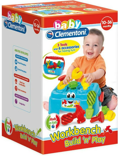 Baby Clementoni Играчка с чукче Работна маса със светлина за 10++ месеца
