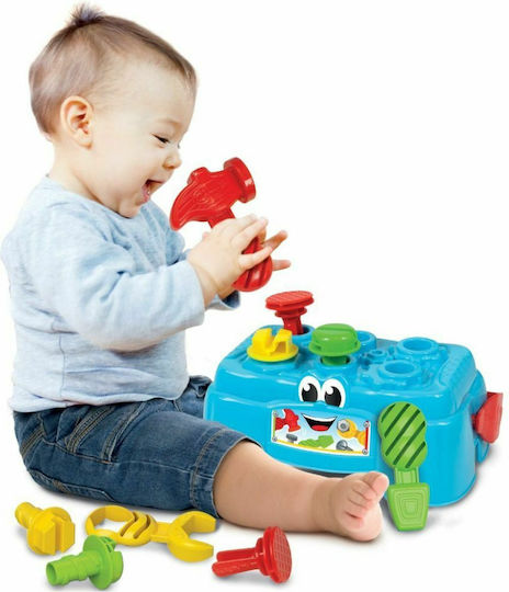 Baby Clementoni Играчка с чукче Работна маса със светлина за 10++ месеца