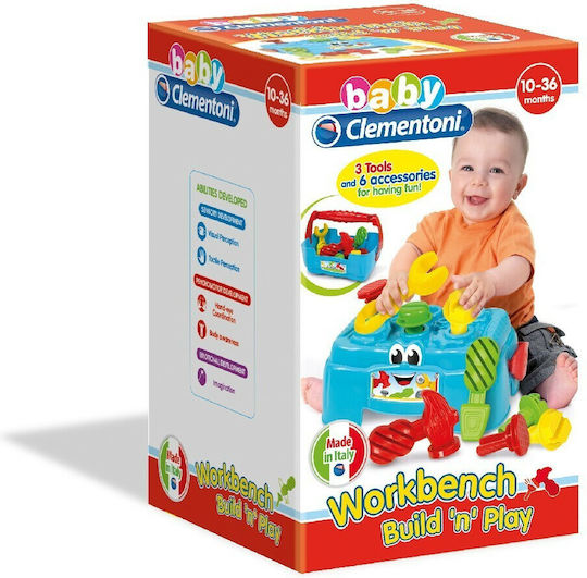 Baby Clementoni Играчка с чукче Работна маса със светлина за 10++ месеца