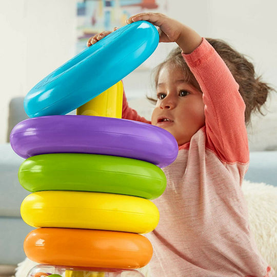 Fisher Price Играчка за подреждане Giant Rock-a-Stack за 12++ месеца