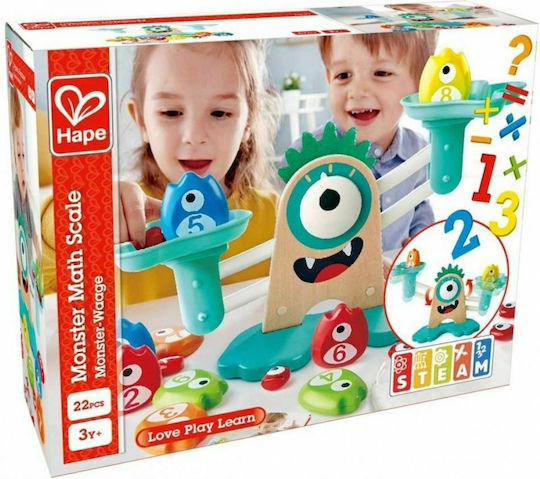 Hape Baby Toy Monster Math Scale made of Wood for 36++ Months