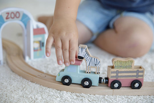 Little Dutch Vehicle Expansion for Train Set & Zoo made of Wood for 36++ Months